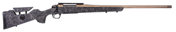 CVA CR3960F Cascade Long Range Hunter Full Size 7mm Rem Mag 24" Smoked Bronze Cerakote Steel Threaded Barrel, Black w/Smoked Bronze Web Synthetic Stock                                                 