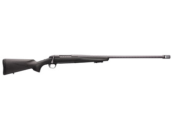 Browning 035543299 X-Bolt Pro Long Range 6.8 Western 3+1 26" Skip Fluted Heavy Barrel, Recoil Hawg Muzzle Brake, Spiral Fluted Bolt, Carbon Gray Elite Cerakote, Natural Carbon Fiber Stock