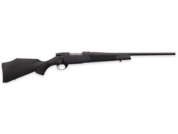 Weatherby VYT223RR0T Vanguard Synthetic Compact 223 Rem 5+1 20" Matte Blued #1 Threaded Barrel, Matte Blued Drilled & Tapped Steel Receiver, Black Adjustable Synthetic Stock