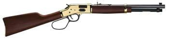 Henry H006GCR Side Gate Carbine 45 Colt (LC) 7+1 16.50" Blued Octagon Barrel, Polished Brass Rec, American Walnut Stock, Adj. Sight, Large Loop Lever                                                   
