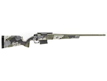 Springfield Armory BAW92265CMG Model 2020 WayPoint 6.5 Creedmoor 5+1 Cap 22" Mil-Spec Green Cerakote Rec/Barrel Evergreen Camo Carbon Fiber Hybrid Profile with M-LOK Stock Right Hand (Full Size)