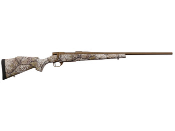 Weatherby VAP300NR4T Vanguard Badlands 300 Win 3+1 24" Burnt Bronze Cerakote #2 Threaded Barrel, Drilled & Tapped Steel Receiver, Badlands Approach Camo Monte Carlo w/Raised Comb Synthetic Stock