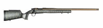 Christensen Arms 8010200600 Mesa Long Range 6.5 Creedmoor 4+1 26" Threaded Barrel, Burnt Bronze Cerakote, Green with Black/Tan Webbing Stock                                                            