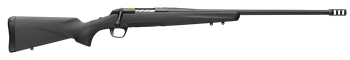 Browning 035602299 X-Bolt Pro Full Size 6.8 Western 3+1 24" Matte Blued Fluted Sporter SR Barrel, Blued Drilled & Tapped/X-Lock Mount Steel Receiver, Black Fixed Synthetic Stock                       