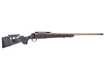 CVA CR3953F Cascade Long Range Hunter Full Size 308 Win 22" Smoked Bronze Cerakote Steel Threaded Barrel, Black w/Smoked Bronze Web Synthetic Stock