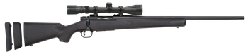 Mossberg 28094 Patriot Super Bantam Youth 350 Legend 4+1 22" Matte Blued Fluted Steel Barrel & Receiver, Black Synthetic Stock,  3-9x40mm Duplex Scope                                                  