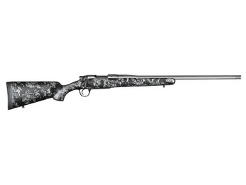 Christensen Arms 8010107400 Mesa FFT 6.5 PRC 4+1 20" Threaded Barrel, Tungsten Gray Cerakote, Black with Gray Webbing Stock