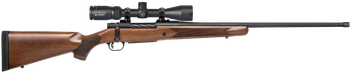Mossberg 28124 Patriot  300 Win Mag Caliber with 3+1 Capacity, 24" Threaded/Fluted Barrel, Matte Blued Metal Finish & Walnut Stock Right Hand (Full Size) Includes Vortex Crossfire II 3-9x40mm Scope   