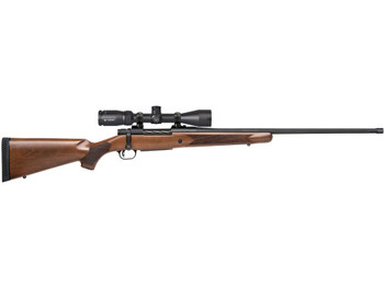 Mossberg 28124 Patriot 300 Win Mag Caliber with 3+1 Capacity, 24" Threaded/Fluted Barrel, Matte Blued Metal Finish & Walnut Stock Right Hand (Full Size) Includes Vortex Crossfire II 3-9x40mm Scope