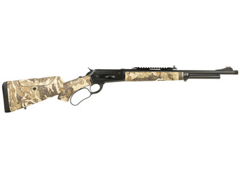 Taylors & Company 210317 Pedersoli 1886 Journey 45-70 Gov 5+1 19" Black Cerakote Barrel, Black Cerakote Drilled & Tapped Receiver, Adj Cheekrest Camo Synthetic Stock