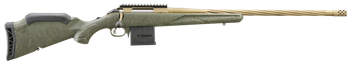 Ruger 46942 American II Predator Full Size 6.5 Grendel 10+1 22" Burnt Bronze Cerakote Spiral Fluted Threaded Barrel & Alloy Steel Receiver w/Picatinny Rail, Green Splatter Adj LOP Synthetic Stock     