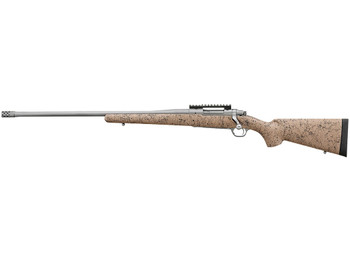Ruger 57163 Hawkeye FTW Hunter Full Size 6.5 PRC 4+1 24" Matte Stainless Threaded Barrel, Picatinny Rail Stainless Steel Receiver, Speckled Tan/Black HS Precision Synthetic Stock, Left Hand