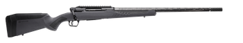 Savage Arms 57902 Impulse Mountain Hunter 300 Win Mag 3+1 24" Carbon Fiber Threaded Barrel, Black Aluminum Receiver w/Picatinny Rail, Gray AccuStock Synthetic Stock, Ambidextrous                      