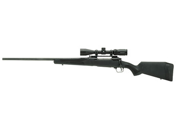 Savage Arms 58131 110 Apex Hunter XP 400 Legend 4+1 18" Carbon Steel, Black, Synthetic AccuFit Stock, Vortex Crossfire II 3-9x40mm Scope Left Hand