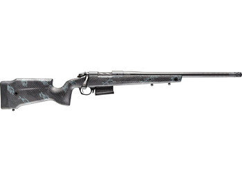 Bergara Rifles B14S751CF B-14 Crest 308 Win 5+1 20" Sniper Gray Cerakote #5 Contour Threaded Barrel, Sniper Gray Cerakote Steel Receiver, Black & Gray Sponge Fixed Carbon Fiber Stock