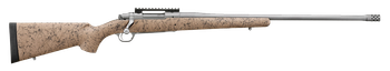 Ruger 57152 Hawkeye FTW Hunter Full Size 6.5 Creedmoor 4+1 Matte Stainless Steel Threaded Barrel, Picatinny Rail Stainless Steel Receiver, Speckled Tan/Black HS Precision Synthetic Stock              