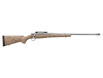 Ruger 57152 Hawkeye FTW Hunter Full Size 6.5 Creedmoor 4+1 Matte Stainless Steel Threaded Barrel, Picatinny Rail Stainless Steel Receiver, Speckled Tan/Black HS Precision Synthetic Stock