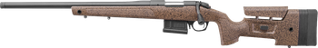 Bergara Rifles B14S354LC B-14 HMR 22-250 Rem 5+1 24" Graphite Black Cerakote Barrel, Black Speckled Brown Molded w/Mini-Chassis, Adjustable LOP & Cheek Piece Stock, Left Hand                          