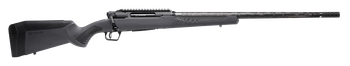 Savage Arms 57898 Impulse Mountain Hunter 270 Win 4+1 22" Carbon Fiber Threaded Barrel, Black Aluminum Receiver w/Picatinny Rail, Gray AccuStock Synthetic Stock, Ambidextrous                          