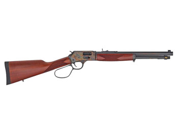 Henry H012GCRCC Big Boy Carbine Side Gate Full Size 45 Colt (Long Colt) 7+1 16.50" Blued Octagon Barrel, Color Case Hardened Steel Receiver, American Walnut Wood Stock Right Hand