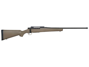 Mossberg 28170 Patriot Predator 7mm PRC 3+1 24" Matte Blued Threaded Barrel, Matte Blued Picatinny Rail Stainless Steel Receiver, Fixed Flat Dark Earth Synthetic Stock, Right Hand