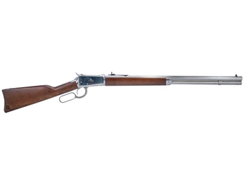Heritage Mfg H9204524F9 92 Ranch Hand 45 Colt (Long Colt) 12rd 24" Stainless Polished Octagon Barrel, Polished Stainless Steel Receiver, Fixed Hardwood Stock