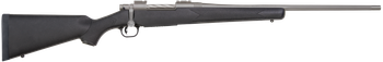 Mossberg 28010 Patriot Synthetic Full Size 30-06 Springfield 5+1 22" Stainless Cerakote Fluted Barrel, Stainless Cerakote Receiver Drilled & Tapped, Black Fixed Synthetic Stock, Right Hand            