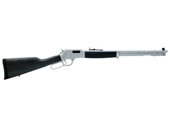 Henry H012GMAW Big Boy All Weather Side Gate Full Size 357 Mag 10+1 20" Hard Chrome Plated Steel Barrel, Satin Hard Chrome Steel Receiver, Stained Hardwood Wood Stock Right Hand
