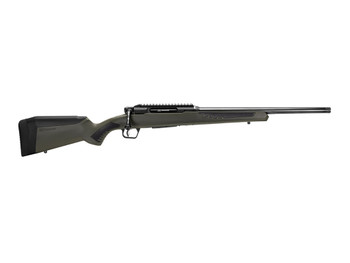 Savage Arms 57655 Impulse Hog Hunter 30-06 Springfield 4+1 Matte Black 20" Threaded Barrel/Rec, Matte OD Green Fixed AccuStock with AccuFit, Includes Detachable Box Mag