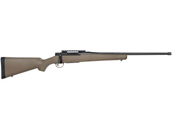 Mossberg 27873 Patriot Predator 243 Win Caliber with 5+1 Capacity, 22" Threaded/Fluted Barrel, Matte Blued Metal Finish & Flat Dark Earth Synthetic Stock Right Hand (Full Size)