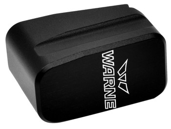 Warne MEG43X2BLK Magazine Extension made of 6061-T6 Aluminum with Hardcoat Anodized Black Finish for Glock 43X, 48 Magazines (Adds 2rds)