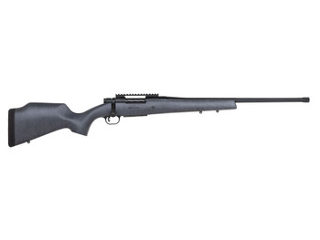 Mossberg 28101 Patriot Long Range Hunter 308 Win Caliber with 5+1 Capacity, 22" Barrel, Threaded/Fluted Matte Blued Metal Finish & Sniper Gray Fixed Monte Carlo Stock Right Hand (Full Size)