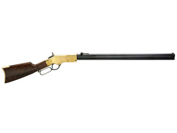 Henry H011 Original Full Size 44-40 Win 13+1 24.50" Blued Octagon Barrel, Polished Brass Receiver, Fancy American Walnut Wood Stock, Brass Buttplate/Pad Right Hand