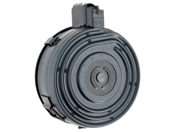 Century Arms MAAK78B AK 75rd 7.62x39mm Drum For AK-Platform Black Polymer