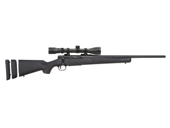 Mossberg 27840 Patriot Super Bantam 243 Win Caliber with 5+1 Capacity, 20" Fluted Barrel, Matte Blued Metal Finish & Black Synthetic Stock Right Hand (Youth) Include 3-9x40mm Scope