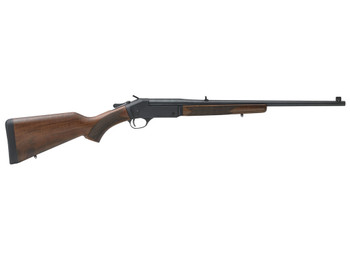 Henry H01544 Single Shot 44 Rem Mag Caliber with 1rd Capacity, 22" Barrel, Overall Blued Metal Finish & American Walnut Stock, Right Hand (Full Size)
