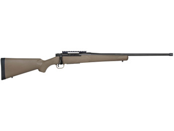 Mossberg 27874 Patriot Predator Full Size 308 Win 5+1, 22" Matte Blued Fluted/Steel Threaded Barrel, Matte Blued Steel Receiver, Flat Dark Earth Fixed Stock, Right Hand