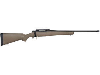 Mossberg 27874 Patriot Predator Full Size 308 Win 5+1, 22" Matte Blued Fluted/Steel Threaded Barrel, Matte Blued Steel Receiver, Flat Dark Earth Fixed Stock, Right Hand