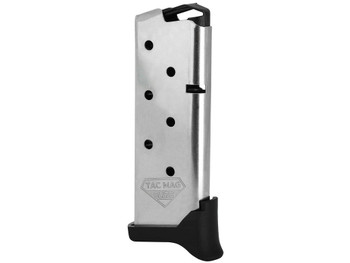 Kimber Mfg, Inc 1200930A Micro 9 Tac-Mag 7rd Extended 9mm Luger Silver Steel