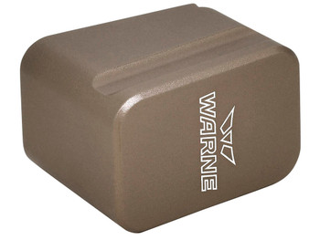 Warne MEG1954DE Magazine Extension made of 6061-T6 Aluminum with Hardcoat Anodized Flat Dark Earth Finish for Glock 19, 23 Magazines (Adds 5rds 9mm Luger, 4rds 40 S&W)