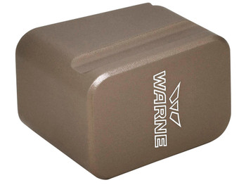 Warne MEG1954DE Magazine Extension made of 6061-T6 Aluminum with Hardcoat Anodized Flat Dark Earth Finish for Glock 19, 23 Magazines (Adds 5rds 9mm Luger, 4rds 40 S&W)