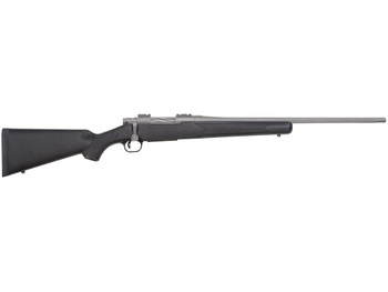 Mossberg 28006 Patriot 7mm-08 Rem 5+1 22" Stainless Cerakote Fluted Barrel, Stainless Cerakote Receiver Drilled & Tapped, Black Fixed Synthetic Stock, Right Hand