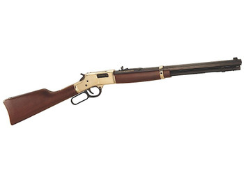 Henry H006M327 Big Boy Classic Full Size 327 Federal Mag 10+1 20" Blued Octagon Barrel, Polished Brass Receiver, American Walnut Stock Right Hand