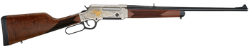 Henry H014WL223 Long Ranger Wildlife Full Size 223 Rem/5.56x45mm NATO 5+1 20" Blued Steel Barrel, Engraved Nickel-Plated w/24K Gold Inlay Steel Receiver, American Walnut Stock Right Hand              
