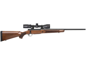 Mossberg 28059 Patriot 25-06 Rem Caliber with 5+1 Capacity, 22" Fluted Barrel, Matte Blued Metal Finish & Walnut Stock Right Hand (Full Size) Includes Vortex Crossfire II 3-9x40mm Scope