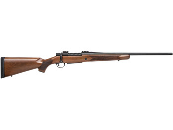Mossberg 27882 Patriot Full Size 270 Win 5+1 22" Matte Blued Fluted Barrel, Drilled & Tapped Matte Blued Stainless Steel Receiver, Walnut Fixed Stock, Right Hand