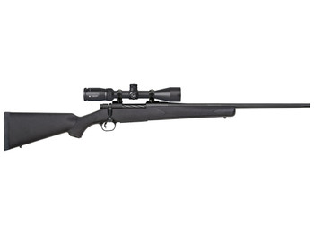 Mossberg 27933 Patriot 308 Win Caliber with 5+1 Capacity, 22" Fluted Barrel, Matte Blued Metal Finish & Black Synthetic Stock Right Hand (Full Size) Includes Vortex Crossfire II 3-6x40mm Scope