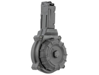 ProMag DRMA21 Standard 50rd Drum 9mm Luger Fits Sig MPX Black DuPont Zytel Polymer