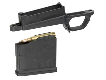 Magpul MAG569-BLK Bolt Action Mag Well Hunter 700L Stock Made of Polymer w/ Black Finish Includes PMAG5 AC Magazine