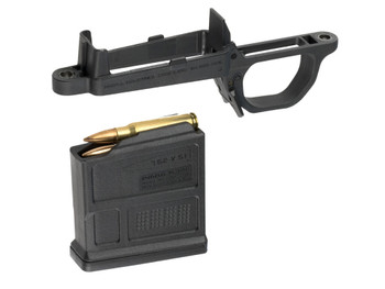 Magpul MAG497-BLK Bolt Action Mag Well Hunter 700 Stock Made of Polymer w/ Black Finish Includes PMAG5 7.62 AC Magazine